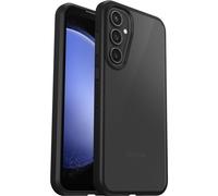 OtterBox Cover per Samsung Galaxy S23 FE Sleek,resistente a shock e cadute fino a 2 metri,cover ultrasottile,testata a norme anti caduta MIL-STD 810G, Trasparente/Nero, Senza Retail Package