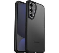 OtterBox Cover per Samsung Galaxy S24 FE Sleek, resistente a shock e cadute fino, cover ultrasottile, testata a norme MIL-STD 810G, Trasparente/Nero, Senza Retail Package