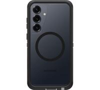OtterBox Cover per Samsung Galaxy S25 Defender Series XT Clear con Magneti, resistente a shock e cadute, cover ultra robusta, testata 7x vs le norme anti caduta MIL-STD 810G, Trasparente/Nero