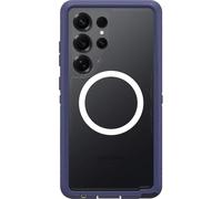 OtterBox Cover per Samsung Galaxy S25 Ultra Defender Series XT Clear con Magneti, resistente a shock e cadute, cover ultra robusta, testata 7x vs le norme anti caduta MIL-STD 810G, Trasparente/Viola