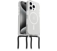 OtterBox Cover React Necklace con MagSafe per iPhone 15 Pro, Ultra sottile, resistente a shock con cordino a collana, adattabile e intercambiabile, testata a norme MIL STD 810G, Stardust