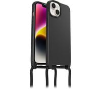 OtterBox Cover React Necklace con MagSafe per iPhone 17e, 16e, 14, resistente a shock con cordino a collana, adattabile e intercambiabile, testata a norme MIL STD 810G, Nero