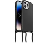 OtterBox Cover React Necklace MagSafe per iPhone 14 Pro Max, Nero | Custodia con MagSafe, sottile, anti urti, con cordino a collana, adattabile, testata a norme MIL STD 810G