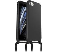 OtterBox Cover React Necklace per iPhone 7/8/SE 2020/SE 2022, Custodia sottile, antishock con cordino a collana, adattabile e intercambiabile, testata MIL STD 810G, Nero