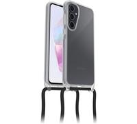 OtterBox Cover React Necklace per Samsung Galaxy A35 5G, Custodia Ultra sottile, resistente a shock con cordino a collana, adattabile e intercambiabile, testata a norme MIL STD 810G, Trasparente