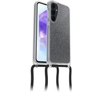 OtterBox Cover React Necklace per Samsung Galaxy A55 5G, Custodia Ultra sottile, resistente a shock con cordino a collana, adattabile e intercambiabile, testata a norme MIL STD 810G, Stardust