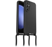 OtterBox Cover React Necklace per Samsung Galaxy S23 FE, Custodia Ultra sottile, resistente a shock con cordino a collana, adattabile e intercambiabile, testata a norme MIL STD 810G, Nero