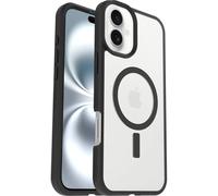 OtterBox Cover Sleek MagSafe per iPhone 16 Plus, Trasparente/Nero | Custodia con MagSafe, sottile, anti urti, con cordone da collo adattabile, testata a norme MIL STD 810G, Senza Retail Package