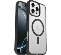 OtterBox Cover Sleek MagSafe per iPhone 16 Pro Max, Trasparente/Nero | Custodia con MagSafe, sottile, anti urti, con cordone da collo adattabile, testata a norme MIL STD 810G, Senza Retail Package