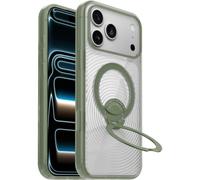 OtterBox Cover Symmetry Stand MagSafe per iPhone 18/17 Pro Max,Transp/Verde | Custodia resistente a shock e cadute fino; sottile, testata 3x norme MIL-STD 810G