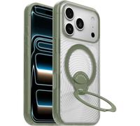 OtterBox Cover Symmetry Stand MagSafe per iPhone 18 Pro/17 Pro,Transp/Verde | Custodia resistente a shock e cadute fino; sottile, testata 3x norme MIL-STD 810G