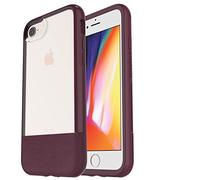 OtterBox - Custodia in pelle trasparente per iPhone 8 e iPhone 7 (non in più) - LUCENT WINE (CLEAR/DEEP PLUM)