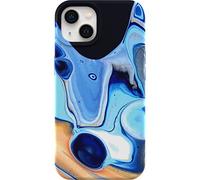 OtterBox Custodia morbida e flessibile alla moda per iPhone 13 - Saturn (blu), ultra sottile, grafica colorata, si aggancia a Magsafe, bordi rialzati,