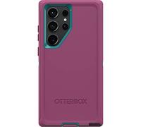 OtterBox Custodia per Galaxy S23 Ultra Defender Series - CANYON SUN (rosa), robusta e durevole, con protezione per le porte, include cavalletto a clip per fondina