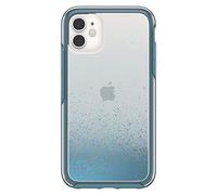 OtterBox Custodia per iPhone 11 serie Symmetry - We LL CALL BLUE (CLEAR/BLUE SAPPH MET/WE'LL BLUE IML), ultra sottile, compatibile con ricarica wireless, bordi rialzati per proteggere fotocamera e