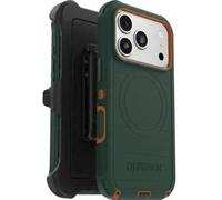 OtterBox Custodia per iPhone 17 Pro (solo), serie Defender, verde intrigo, clip a fondina inclusa, a scatto su MagSafe, resistente, robusta e durevole