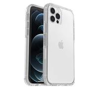 OtterBox - Custodia serie Symmetry per iPhone 12 Pro, ultra sottile, compatibile con ricarica wireless, bordi rialzati per proteggere fotocamera e schermo, colore nero