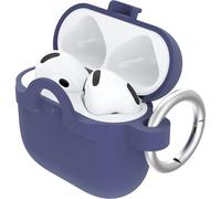 OtterBox Custodia Soft Touch per AirPods (4th gen), soffice al tatto, antishock, graffi e cadute, ultra sottile con moschettone, Viola
