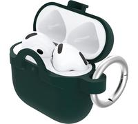 OtterBox Custodia Soft Touch per AirPods (4th gen), soffice al tatto, antishock, graffi e cadute, ultra sottile con moschettone, Verde