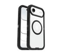 OtterBox Defender Series Pro XT Clear MagSafe cover per iPhone Air, resistente a shock e cadute, ultra robusta, testata 7x vs le norme anti caduta MIL-STD 810G, Trasparente/Nero, Senza Retail Package