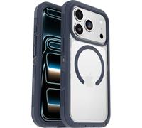 OtterBox Defender Series Pro XT Clear MagSafe cover per iPhone 17 Pro, resistente a shock e cadute, cover ultra robusta, testata 7x vs le norme anti caduta MIL-STD 810G, Trasparente/Blu