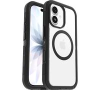 OtterBox Defender Series Pro XT Clear MagSafe cover per iPhone 17, resistente a shock e cadute, cover ultra robusta, testata 7x vs le norme anti caduta MIL-STD 810G, Trasparente/Nero