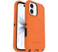 OtterBox Defender Series Pro MagSafe cover per iPhone 17, custodia protettiva antiurto, a prova di caduta, protezione estrema, testata 7x norme MIL-STD 810G, Orange, Senza Retail Package