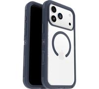 OtterBox Defender Series Pro XT Clear MagSafe cover per iPhone 17 Pro Max, resistente a shock e cadute, cover ultra robusta, testata 7x vs le norme anti caduta MIL-STD 810G, Trasparente/Blu