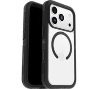 OtterBox Defender Series Pro XT Clear MagSafe cover per iPhone 17 Pro, resistente a shock e cadute, cover ultra robusta, testata 7x vs le norme anti caduta MIL-STD 810G, Trasparente/Nero