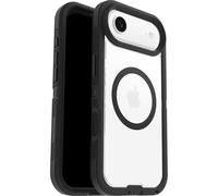 OtterBox Defender Series Pro XT Clear MagSafe cover per iPhone Air, resistente a shock e cadute, ultra robusta, testata 7x vs le norme anti caduta MIL-STD 810G, Trasparente/Nero, Senza Retail Package