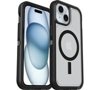 OtterBox Defender Series XT Clear MagSafe Cover per iPhone 17e, 16e, 15, 14, 13, resistente a shock e cadute, cover ultra robusta, testata 7x vs le norme anti caduta MIL-STD 810G, Trasparente/Nero