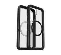 OtterBox Cover per Samsung Galaxy S25 Defender Series XT Clear con Magneti, resistente a shock e cadute, cover ultra robusta, testata 7x vs le norme anti caduta MIL-STD 810G, Trasparente/Nero