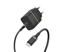 OtterBox EU Wall Charger 20W - 1X USB-C 20W USB-PD + USB C-C Cable 1m Black