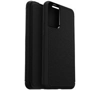 OtterBox Cover per Samsung Galaxy S21+ 5G Strada, Resistente a Shock e Cadute, Vero Cuoio, 2 Slot Carte di Credito, Testata 3X vs Norme Mil-Std 810G, Nero