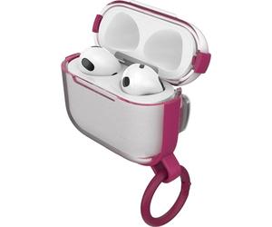 OtterBox HEADPHONE CLEAR CASE AirPods 3rd gen, custodia protettiva Clear per Apple AirPods, Secure Fit, compatibile MagSafe con ricarica wireless, protezione totale da graffi. Trasparente/Rosa