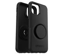 OtterBox per Apple iPhone 11 Pro, Custodia Trasparente Sottile resistente a cadute con PopSockets PopGrip integrato, Serie Otter + Pop Symmetry - Nero