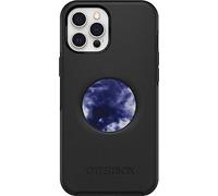 OtterBox + PopGrip Symmetry Series - Custodia per iPhone 12 Pro Max - Confezione non al dettaglio - Nero con Dye Hard Pop