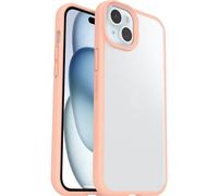 OtterBox React cover per iPhone 15 Plus/14 Plus, Trasparente/Peach | Custodia resistente a urti e cadute, ultrasottile, testata a norme MIL-STD 810G