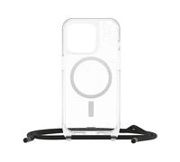 OtterBox Cover React Necklace con MagSafe per iPhone 15 Pro, Ultra sottile, resistente a shock con cordino a collana, adattabile e intercambiabile, testata a norme MIL STD 810G, Stardust