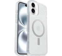 OtterBox Cover per iPhone 16 Plus React Series MagSafe, resistente a shock e cadute fino, cover ultrasottile, testata a norme MIL-STD 810G, Stardust-Trasparente, Senza Retail Package