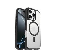 OtterBox React MagSafe Cover per iPhone 16 PRO, Trasparente/Nero | Custodia con MagSafe, resistente a urti e cadute, ultrasottile, testata a norme MIL-STD 810G