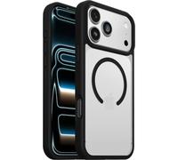 OtterBox React Series MagSafe cover per iPhone 17 Pro Max, resistente a shock e cadute fino, cover ultrasottile, testata a norme MIL-STD 810G, Trasparente/Nero