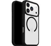 OtterBox React Series MagSafe cover per iPhone 17 Pro, resistente a shock e cadute fino, cover ultrasottile, testata a norme MIL-STD 810G, Trasparente/Nero