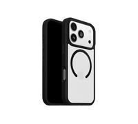 OtterBox React Series MagSafe cover per iPhone 17 Pro, resistente a shock e cadute fino, cover ultrasottile, testata a norme MIL-STD 810G, Trasparente/Nero