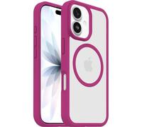 OtterBox React Series MagSafe cover per iPhone 17, resistente a shock e cadute fino, cover ultrasottile, testata a norme MIL-STD 810G, Trasparente/Rosa
