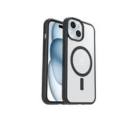 OTTERBOX React Series MagSafe Cover per iPhone 17e; 16e; 15; 14; 13,super resistente a shock e cadute,ultrasottile, testata norme MIL-STD 810G, Trasparente, Nero