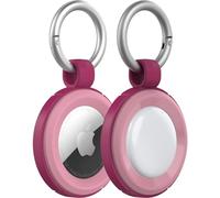 OtterBox Rugged AirTags Case, antishock e cadute, protezione Ultra sottile e Rugged per Apple AirTags con moschettone, Pink Sunset