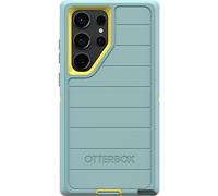 OtterBox serie Defender Custodia per Galaxy S23 Ultra (solo), Vele e Sole (blu/giallo), robusta e durevole, con protezione porte, solo custodia, con difesa microbica, confezione non al dettaglio