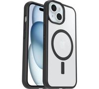 OtterBox Cover per iPhone 16e, 15, 14, 13 Sleek Series MagSafe, resistente a shock e cadute fino, cover ultrasottile, testata a norme MIL-STD 810G, Trasparente/Nero, Senza Retail Package