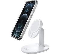 OtterBox Supporto di Ricarica per MagSafe, Caricatore dal Design Elegante e Leggero, Progettato per Forte allineamento e Fissaggio Perfetto con MagSafe, Blanco
